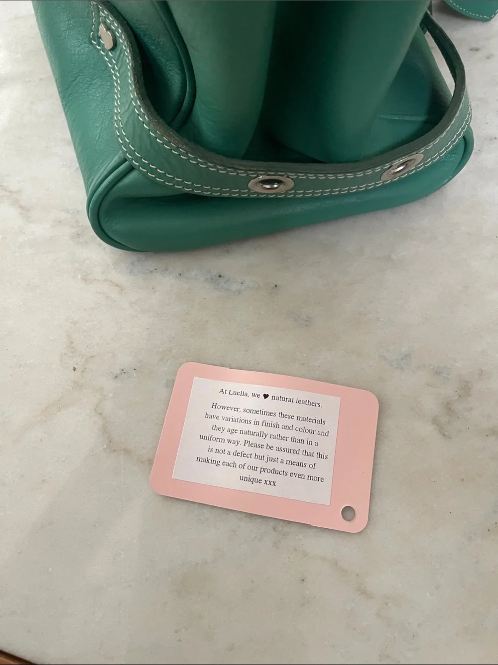 Luella Bartley Gisele handbag by Mullbery Teal Green Leather Satchel